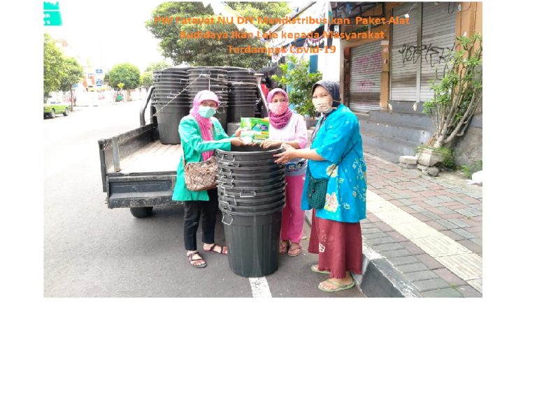 PW Fatayat NU DIY Mendistribusikan  Paket Alat Budidaya Ikan Lele kepada Masyarakat Terdampak Covid-19