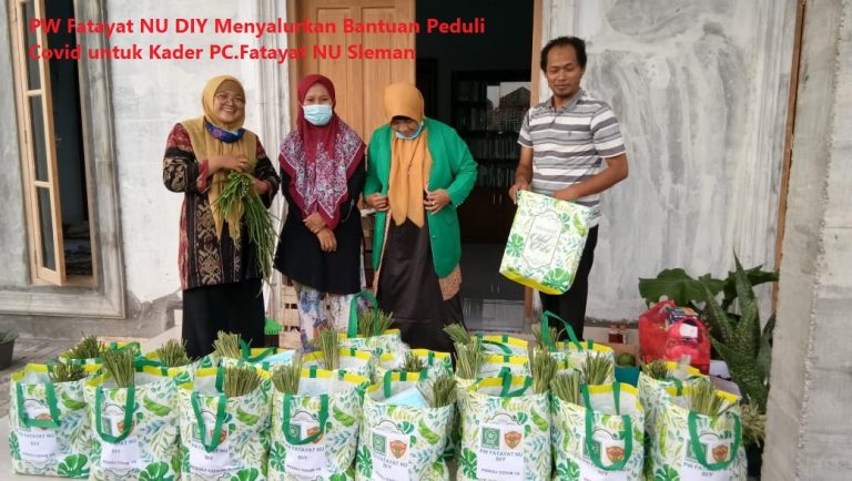 PW Fatayat NU DIY Menyalurkan Bantuan Peduli Covid untuk Kader PC.Fatayat NU Sleman